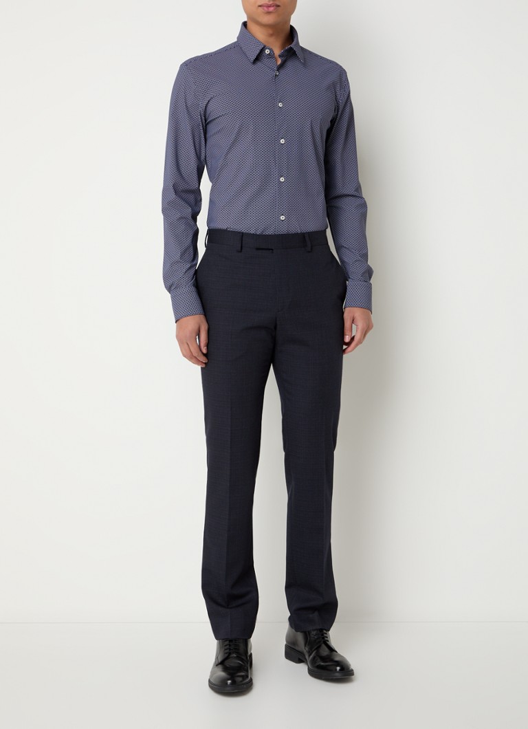 Camisa HUGO BOSS Slim fit com microestampa