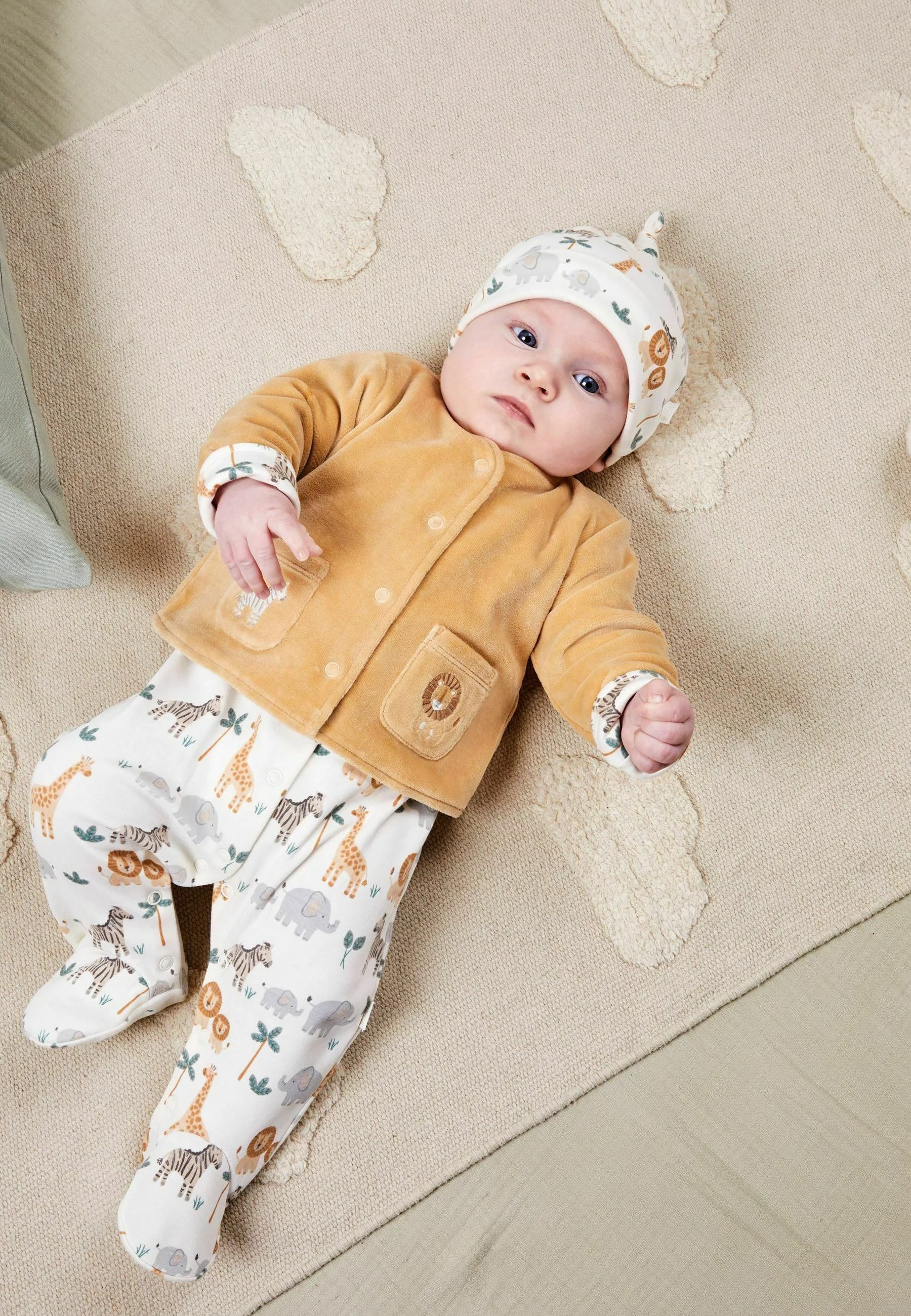 JoJo Maman Bébé 2-PIECE SAFARI SET- REGULAR FIT - Camiseta de pijama