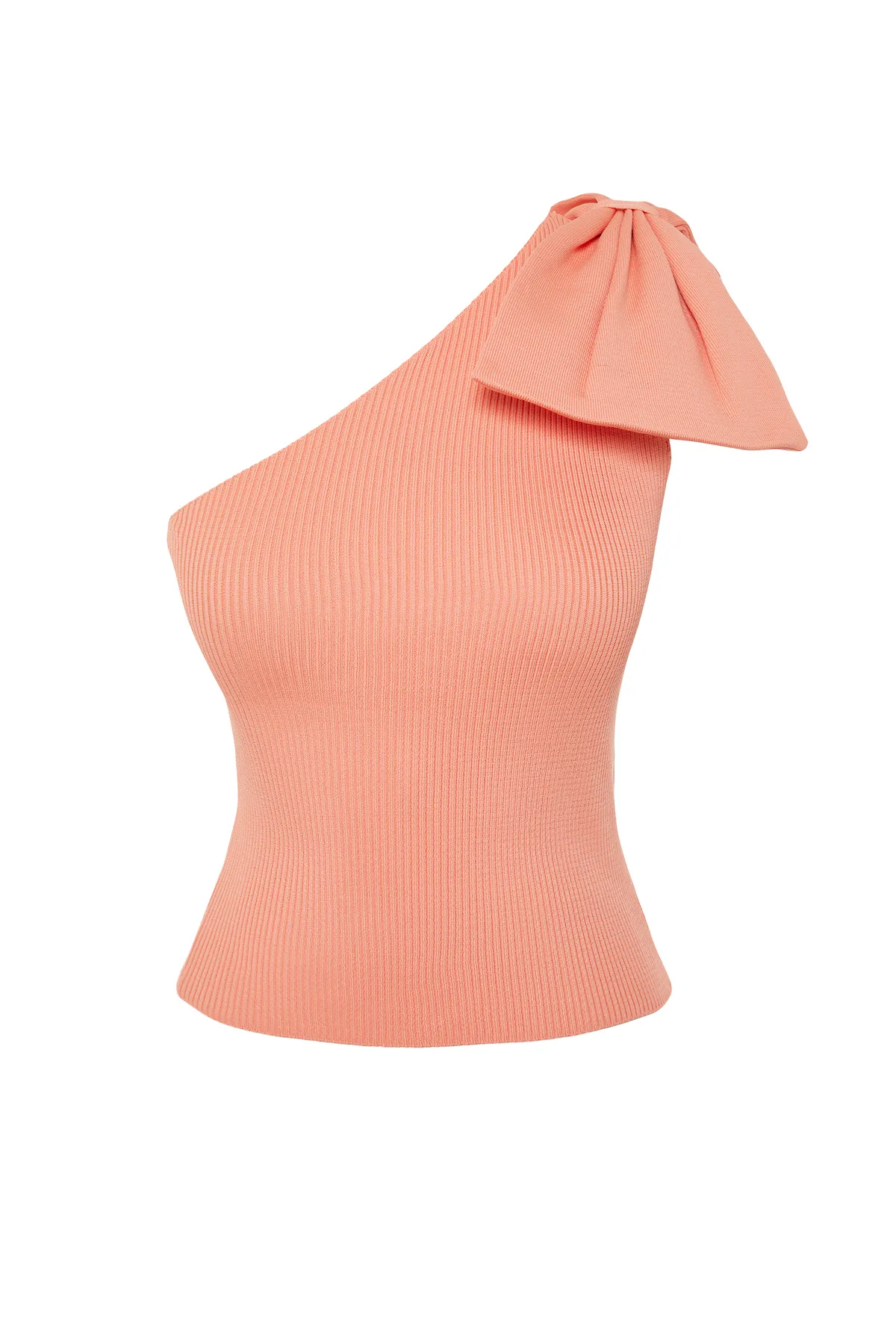Trendyol Collection  Orangefarbene Bluse mit Schleife TPRSS22BZ0166