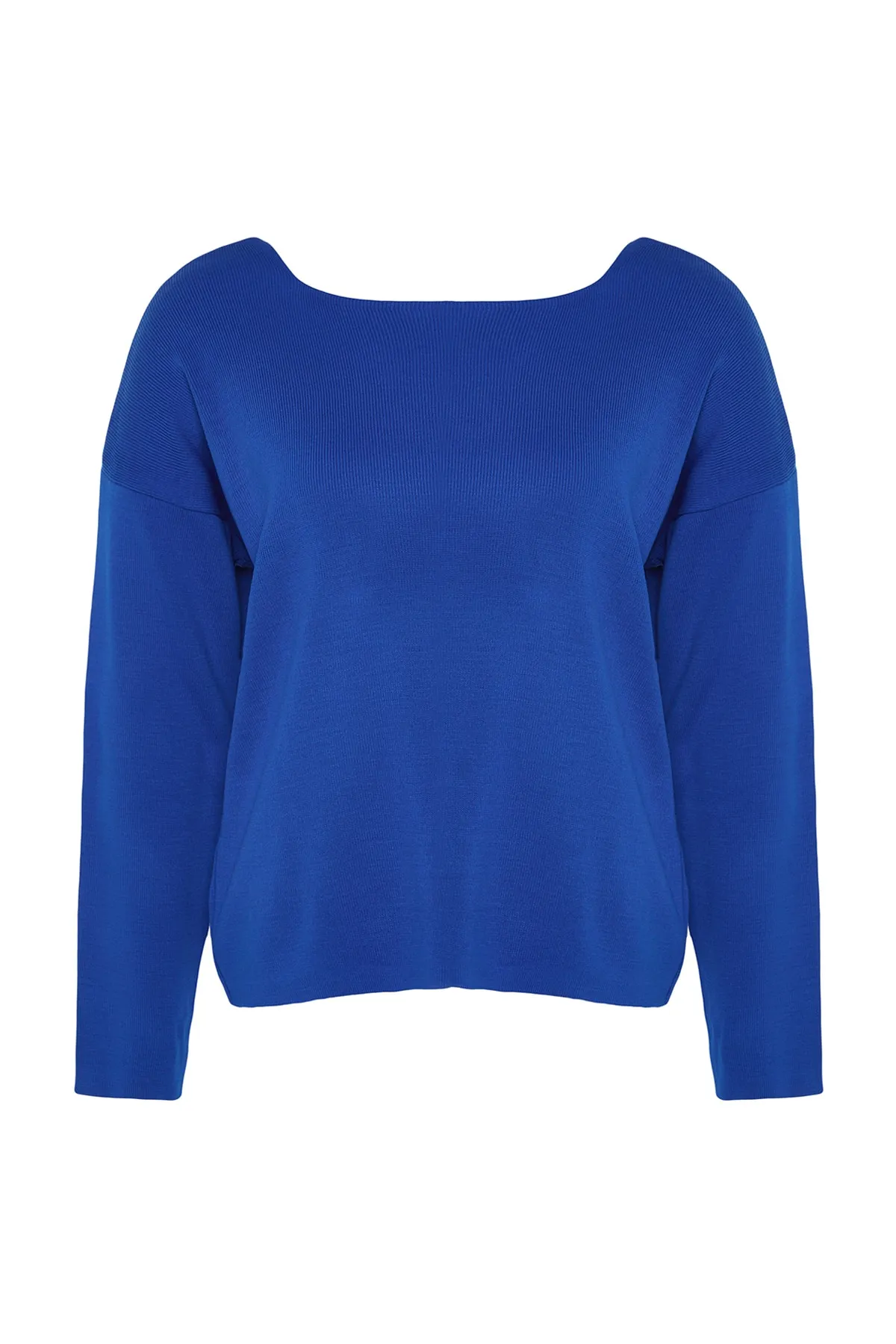 Trendyol Curve  Saks Back Cross Band Detaillierter Strickpullover