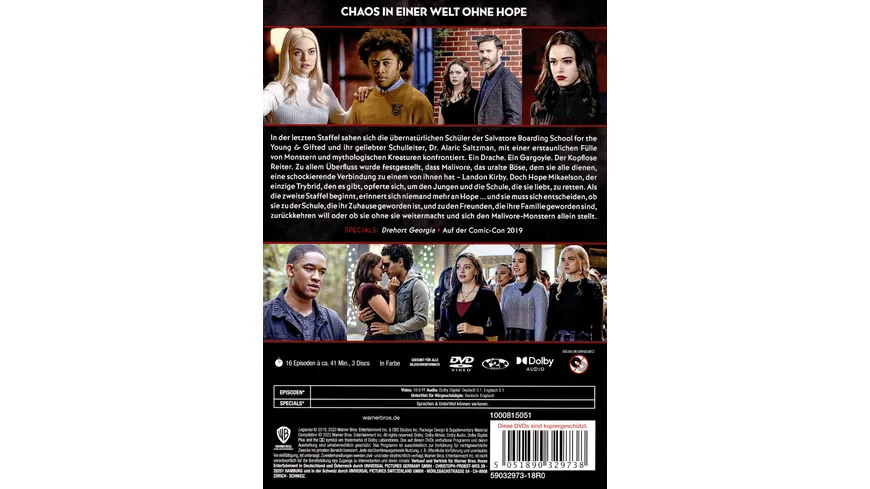 Legacies: Staffel 2  [3 DVDs]