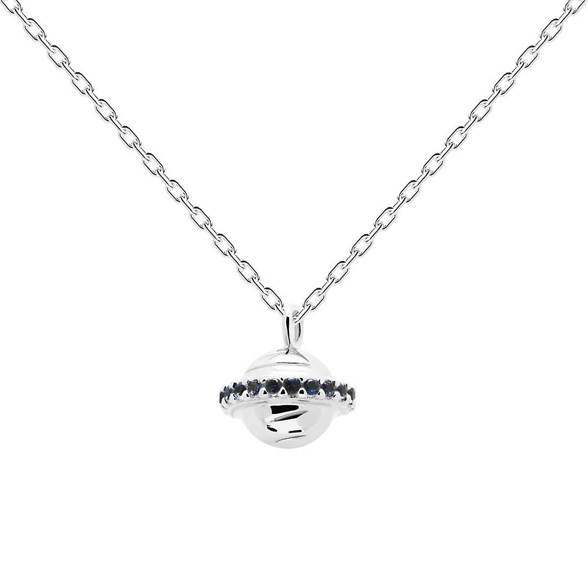 Kinder-Collier Saturn Trip Silber Halsketten