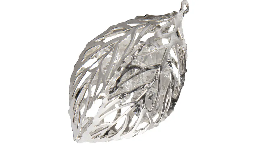 EUROSAND Streudekoration Brillant Metal Shapes Blatt silber