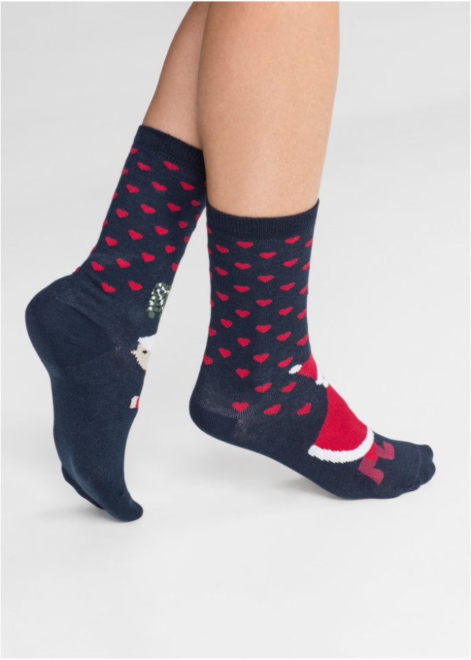 Weihnachtssocken (3er Pack) mit Bio-Baumwolle