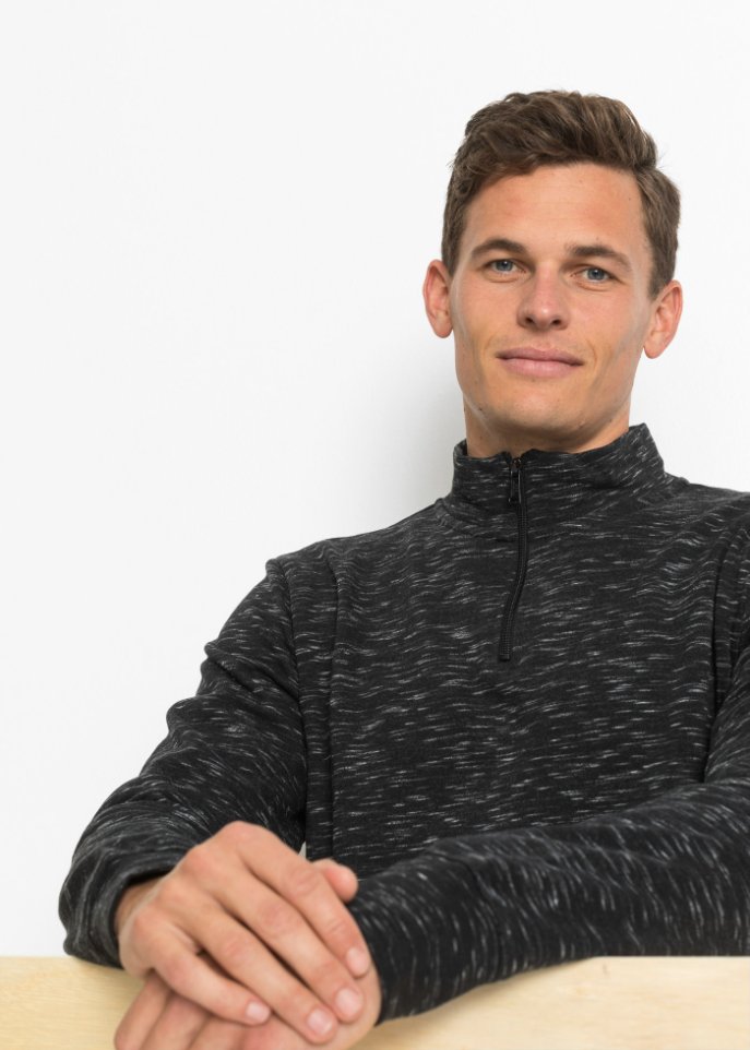 Sweatshirt mit Troyerkragen