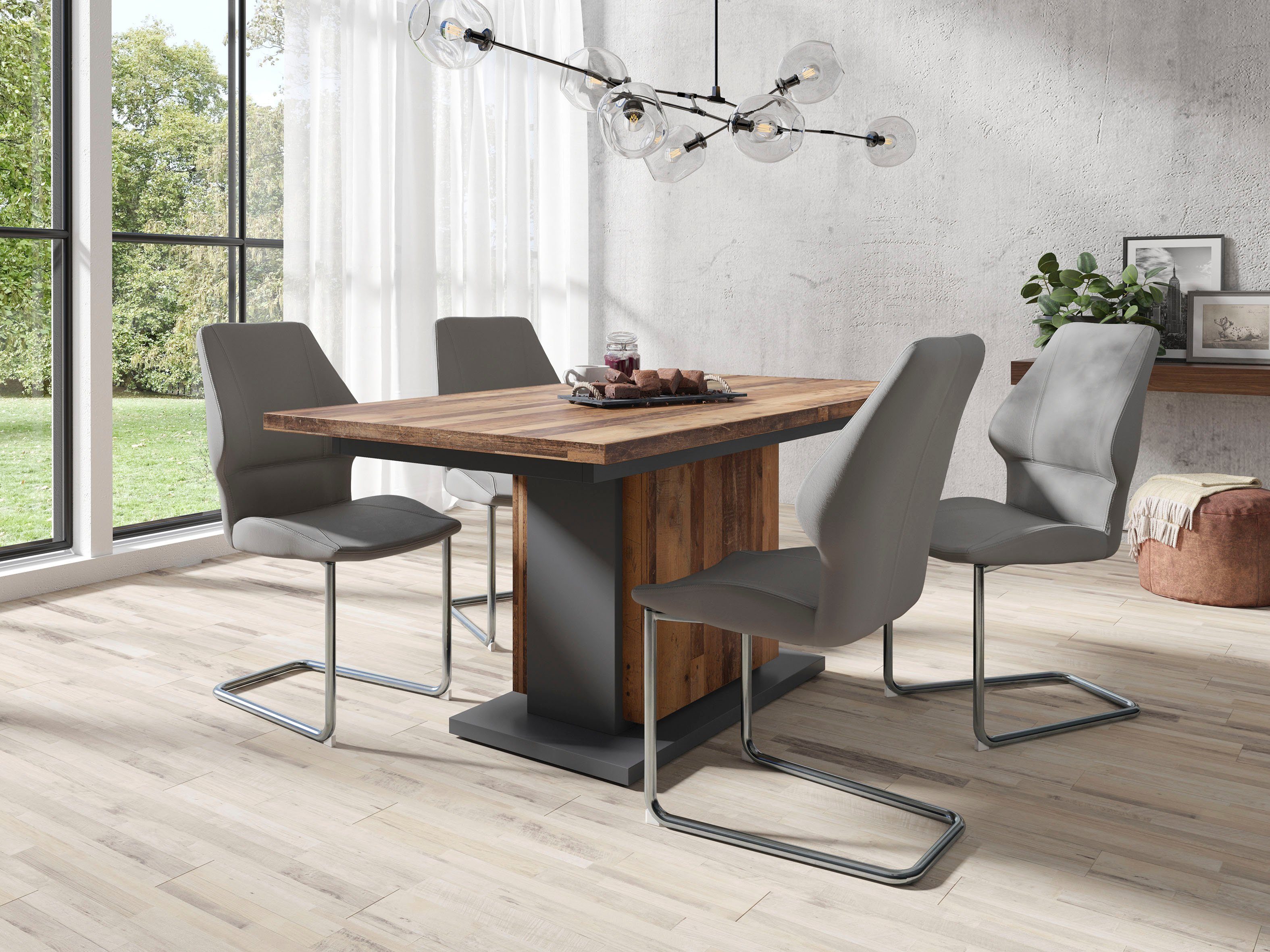 byLIVING Esstisch, mit Auszugsfunktion, in 2 Breiten 140-190 cm oder 160-215 cm