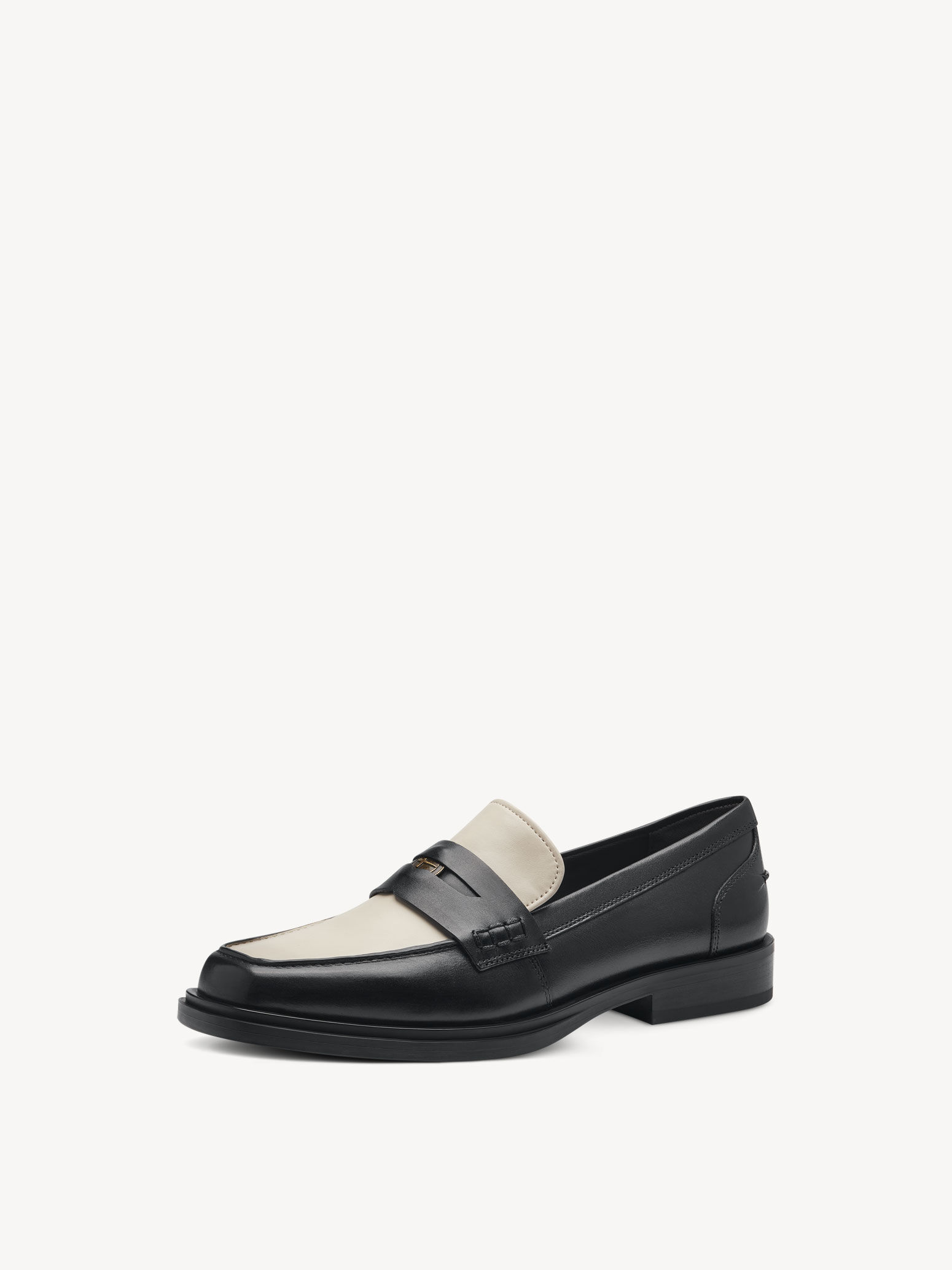 Slipper en cuir - noir
