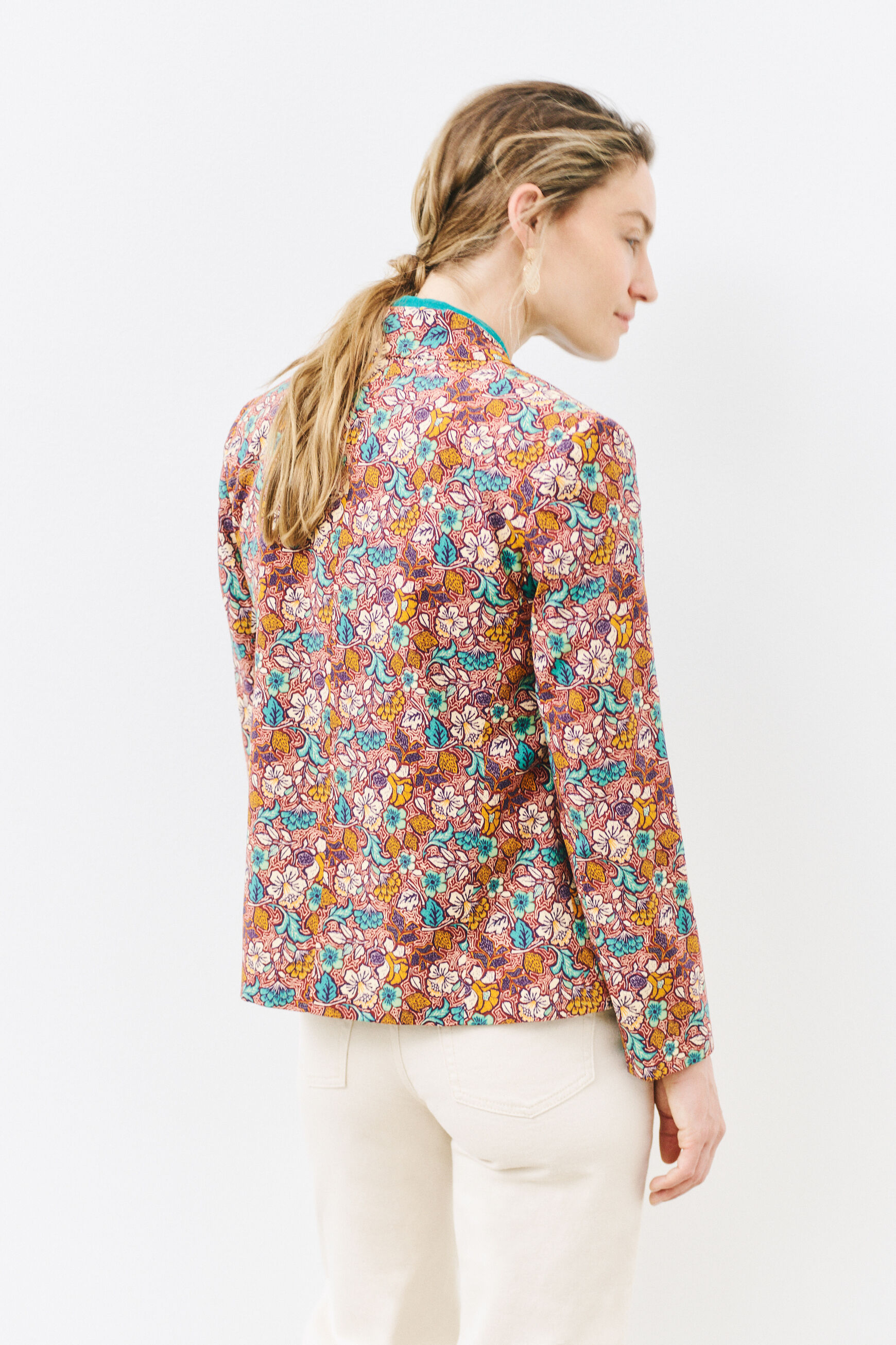 blazer lizzie marron fonce femme