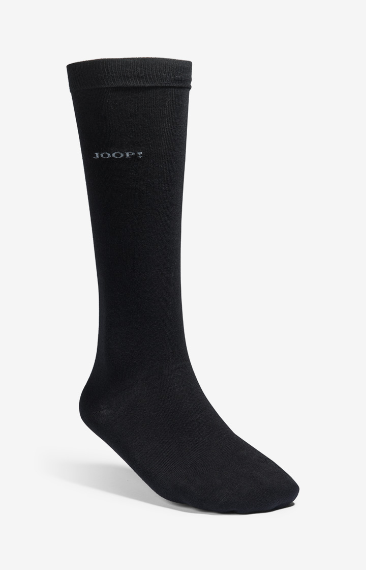 Basic Soft Cotton Kniestrümpfe in Schwarz