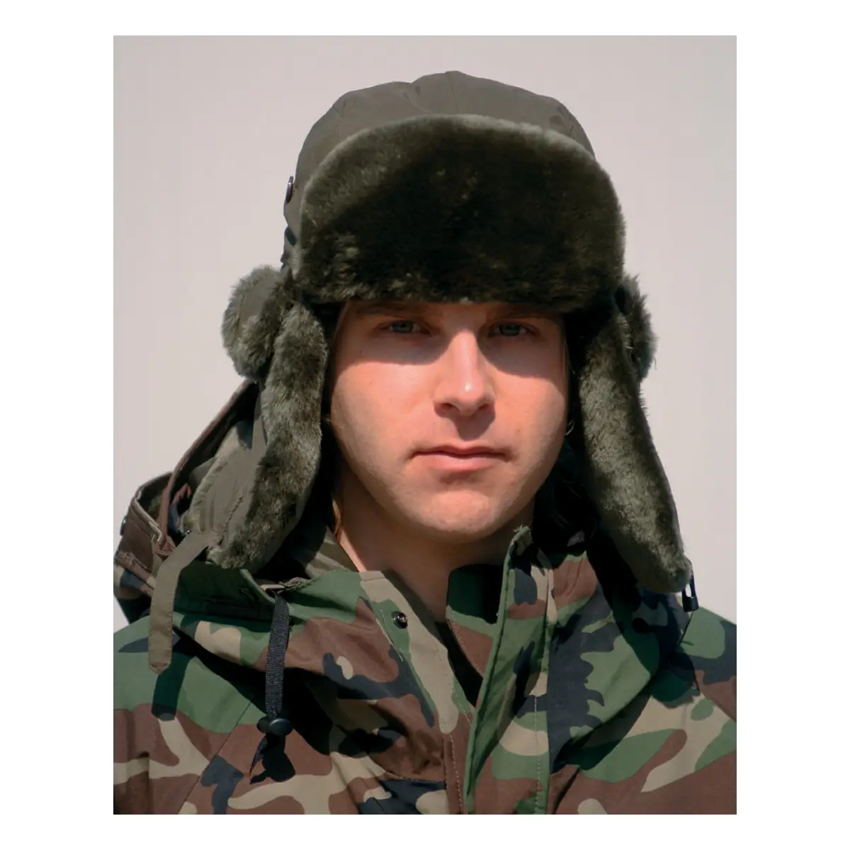 Piloten-Pelzmütze MA1 oliv