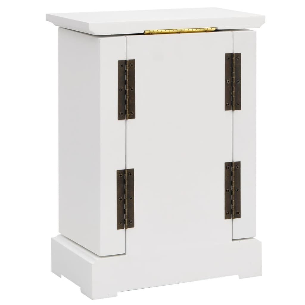 vidaXL Schmuckständer Schmuckkasten mit Spiegel MDF 25 x 13,5 x 34 cm