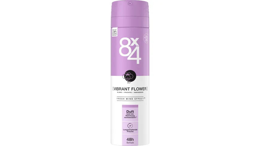 8X4 Deospray No.4 Vibrant Flower 150 ml