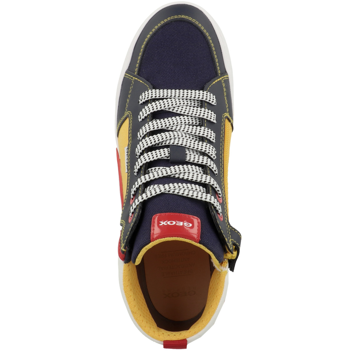 Geox J Alphabeet B. F Sneaker mid gelb