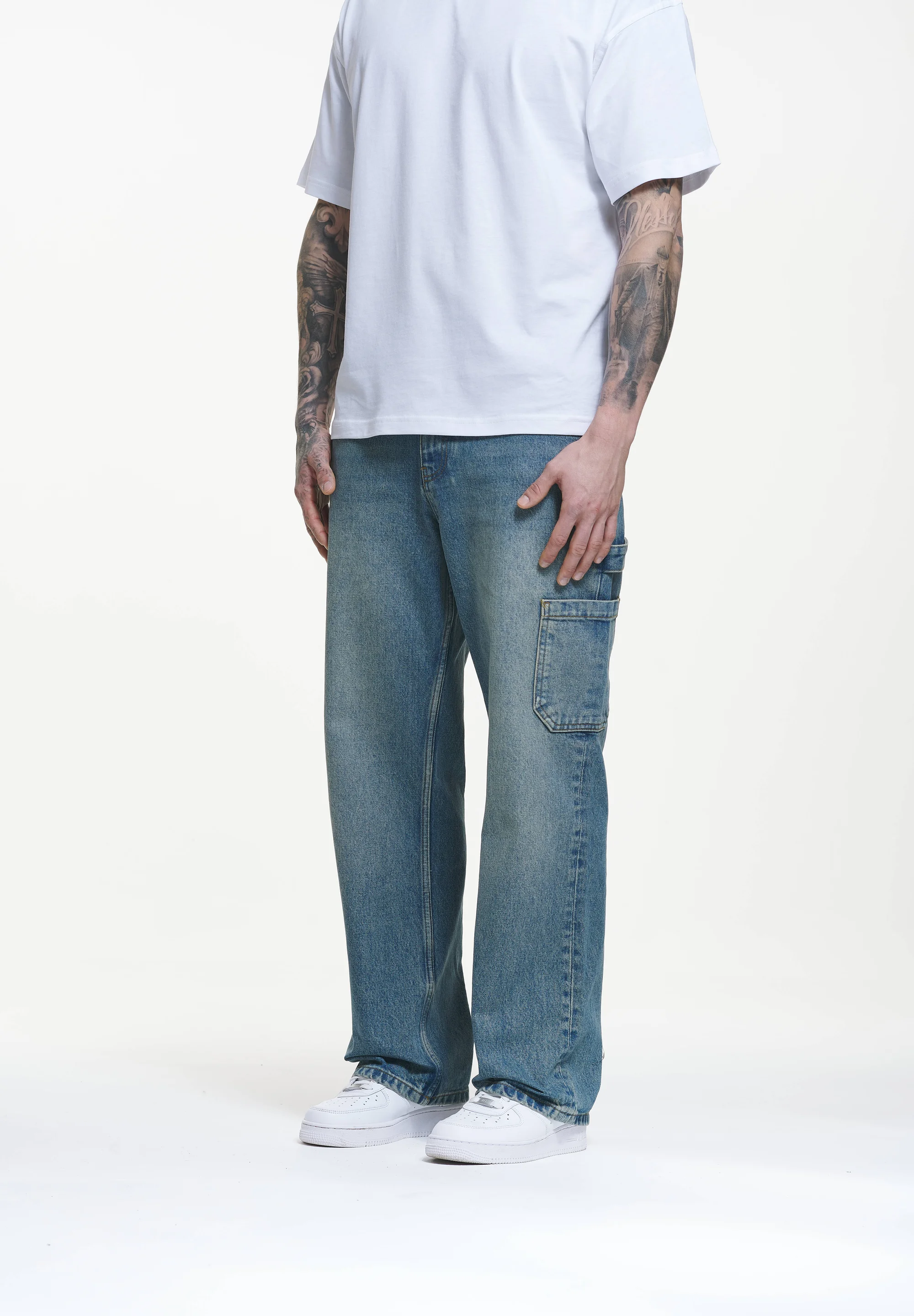 2Y Studios ELADAN WORKER BAGGY - Vaqueros holgados
