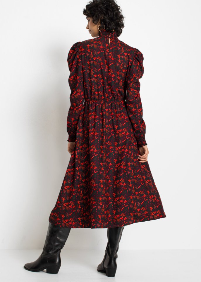 Midikleid mit Blumenmuster