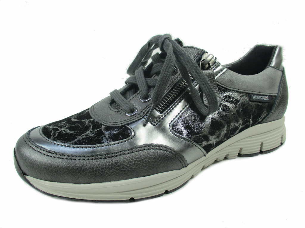 MEPHISTO Komfort Schnürer grau Ylona Graphite