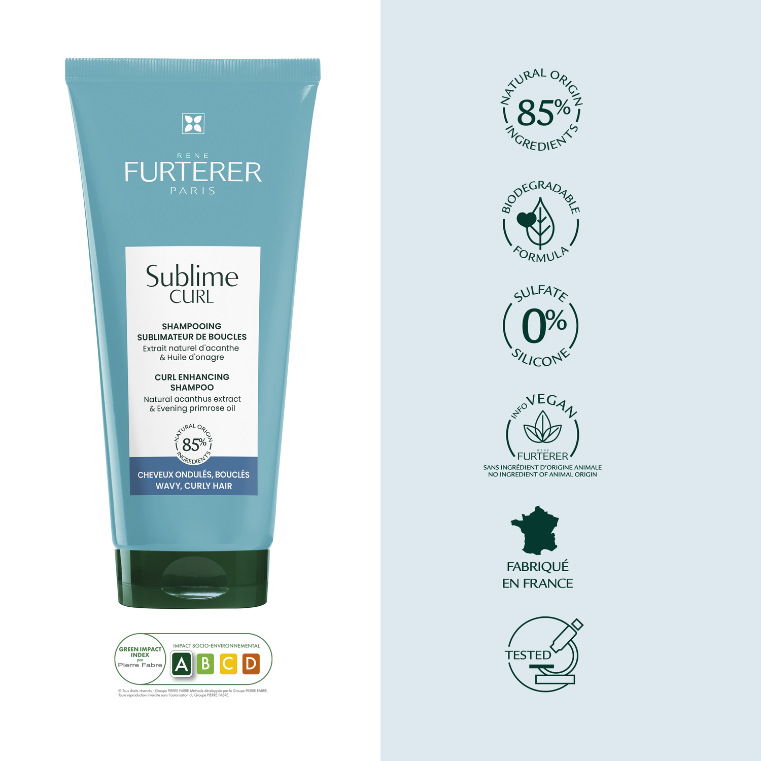 René Furterer Shampoing activateur de boucles Sublime Cur - Cheveux bouclés