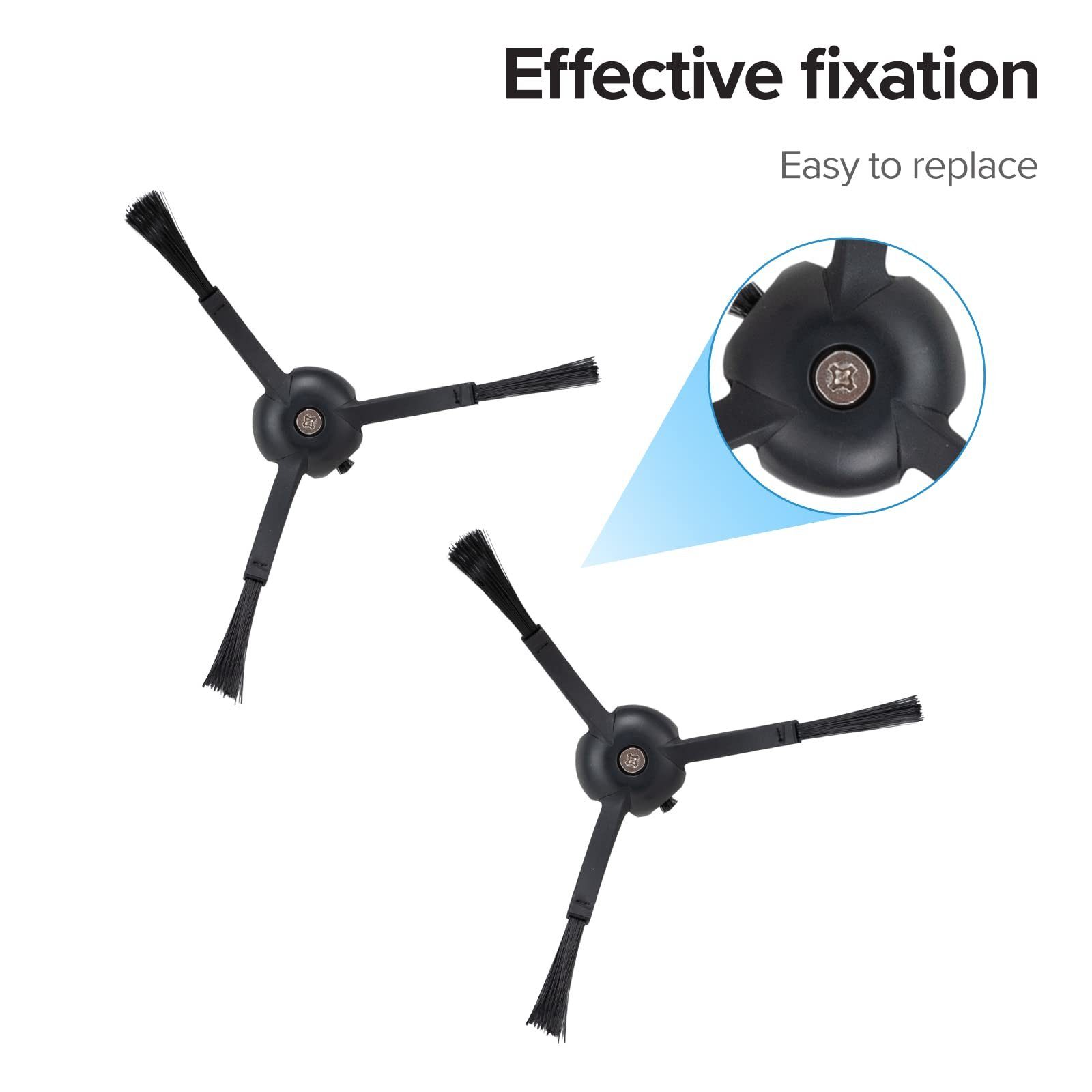 Roborock Staubsaugerdüsen-Set Roborock Original Zubehör Seitenbürsten, (2er Pack(Schwarz), für S8/S8 +/S8 Pro Ultra /S7 Max Ultra Saugroboter