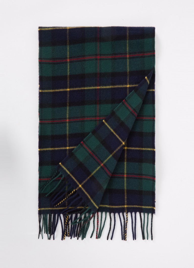 Ralph Lauren Scarf in cashmere blend with check pattern 190 x 30 cm
