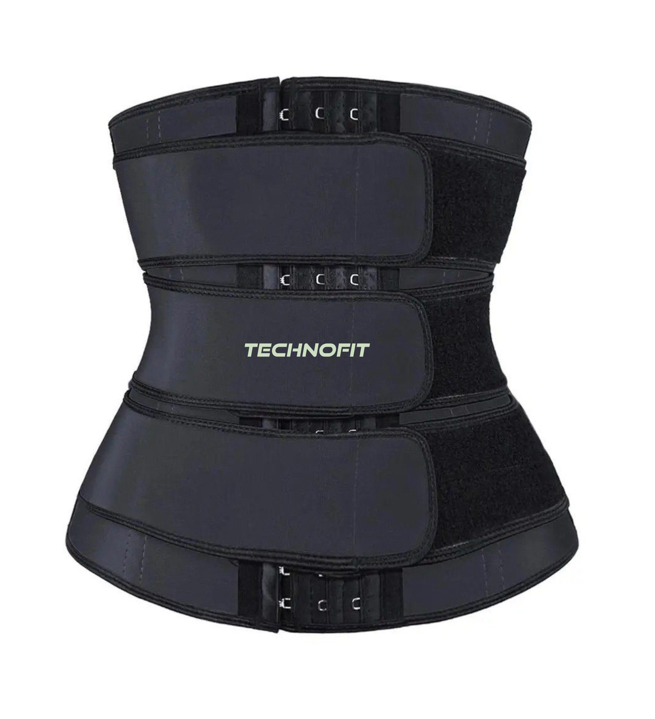 Technofit Bauchweggürtel Waist Trainer, Taillenformer verstellbar Bauchwickelgürtel
