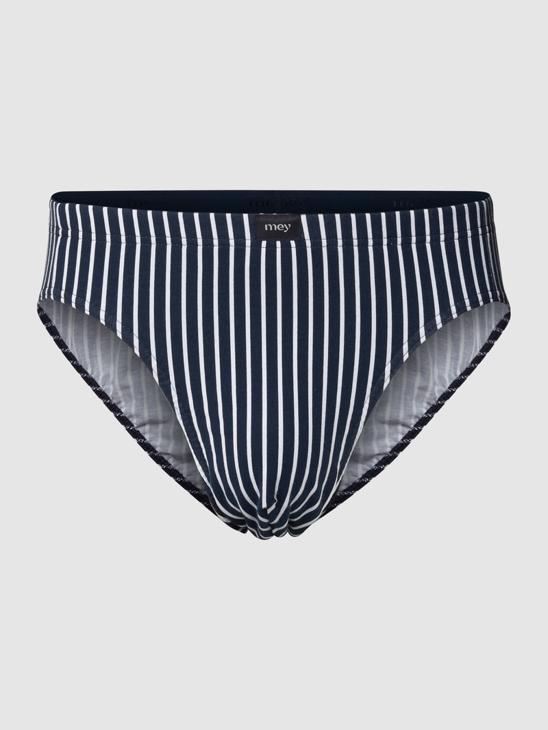 Slip mit Streifenmuster in dunkelblau