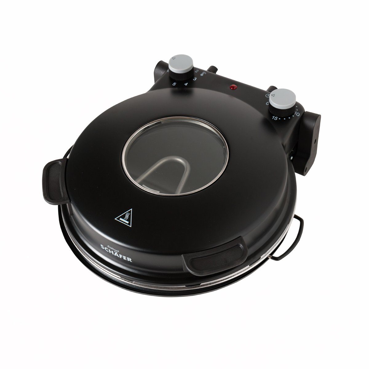 Elektronik SCHÄFER Pizzaofen Pizzamaker 32cm Pizzaofen 1200W Keramiksteinplatte