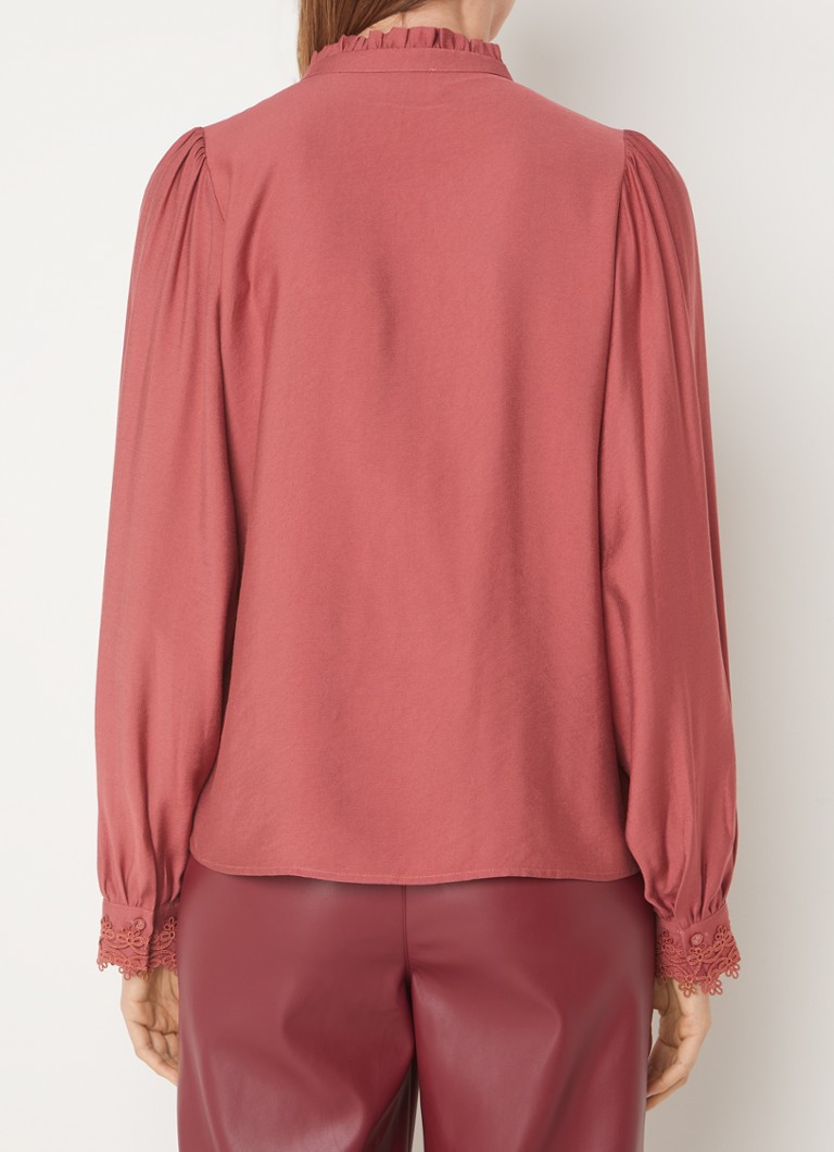 Aaiko  Isalee blouse met kanten details en ruches