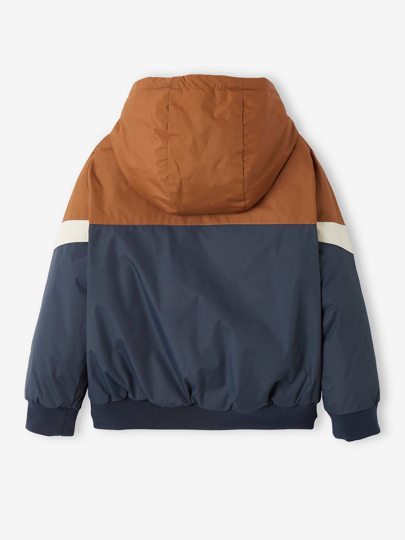 Vertbaudet Jungen Windjacke, Wattierung Recycling-Polyester - bordeaux