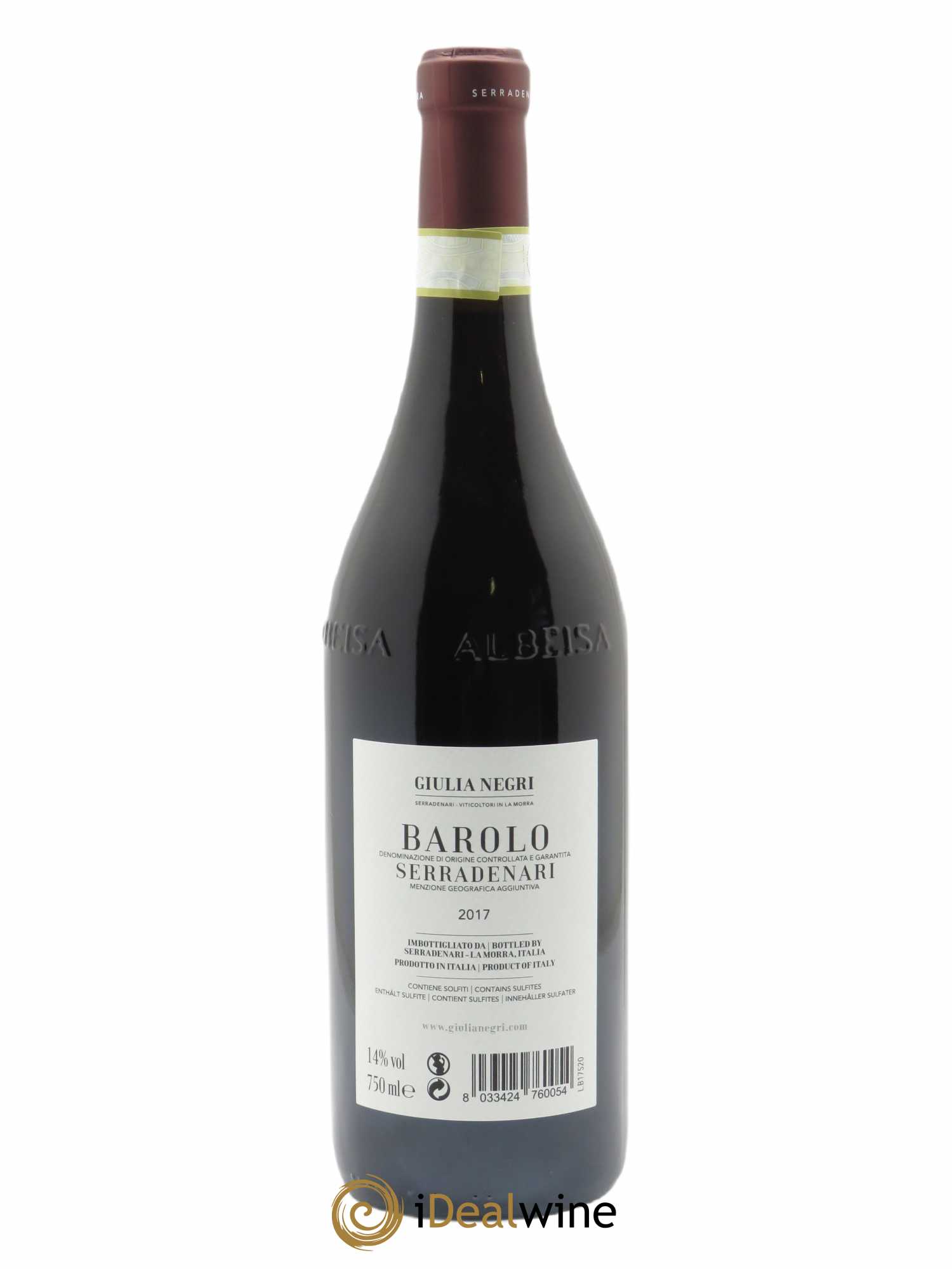 Barolo DOCG Giulia Negri Serradenari  2017 - Lot de 1 Bouteille
