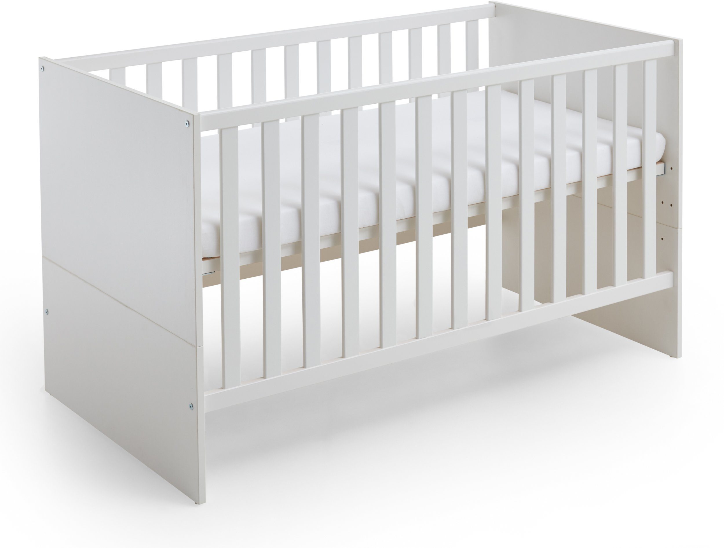 arthur berndt Babyzimmer-Komplettset Liam, (Set, 4-St., Kinderbett, Kleiderschrank, Wickelkommode, Standregal), Made in Germany; mit Kinderbett, Regal, Schrank und Wickelkommode