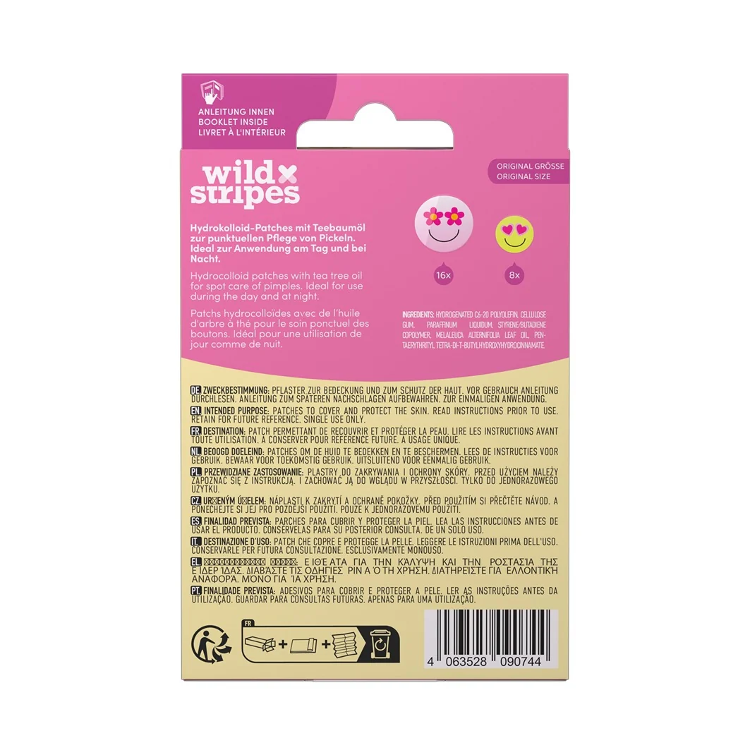 Parches antiacné con aceite de árbol de té - Tratamiento facial antiimperfecciones de 24 horas, mascarilla facial purificante, parches purificantes