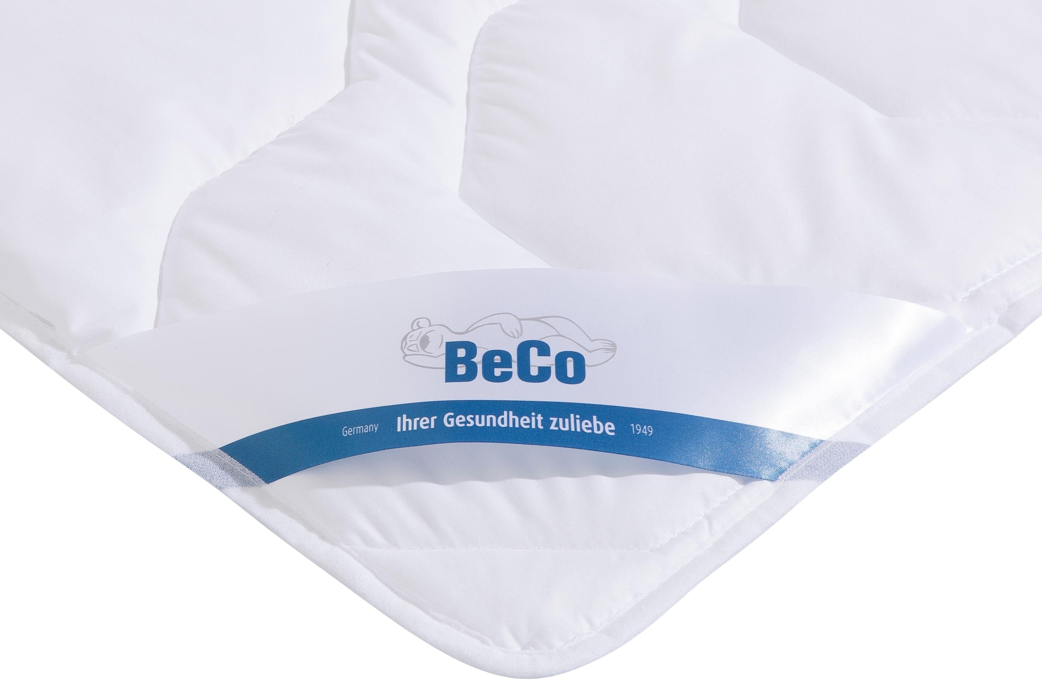 Kunstfaserbettdecke, Antibac, Beco, Füllung: 100% Polyester, Bezug: Microfaser, Ideal für Hausstauballergiker und Personen mit hohen Hygieneansprüchen