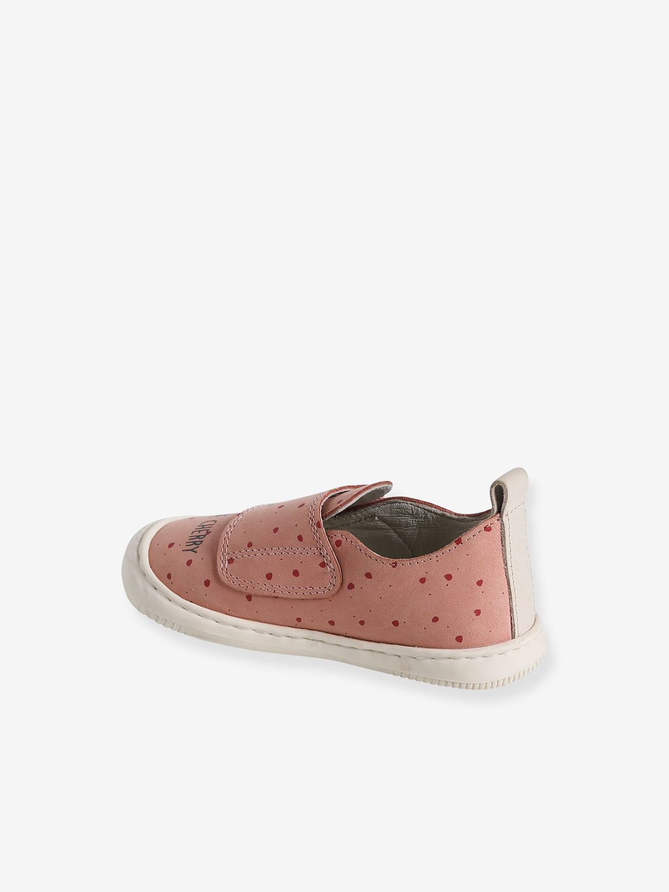Vertbaudet Baby Hausschuhe mit Klettverschluss - rosa