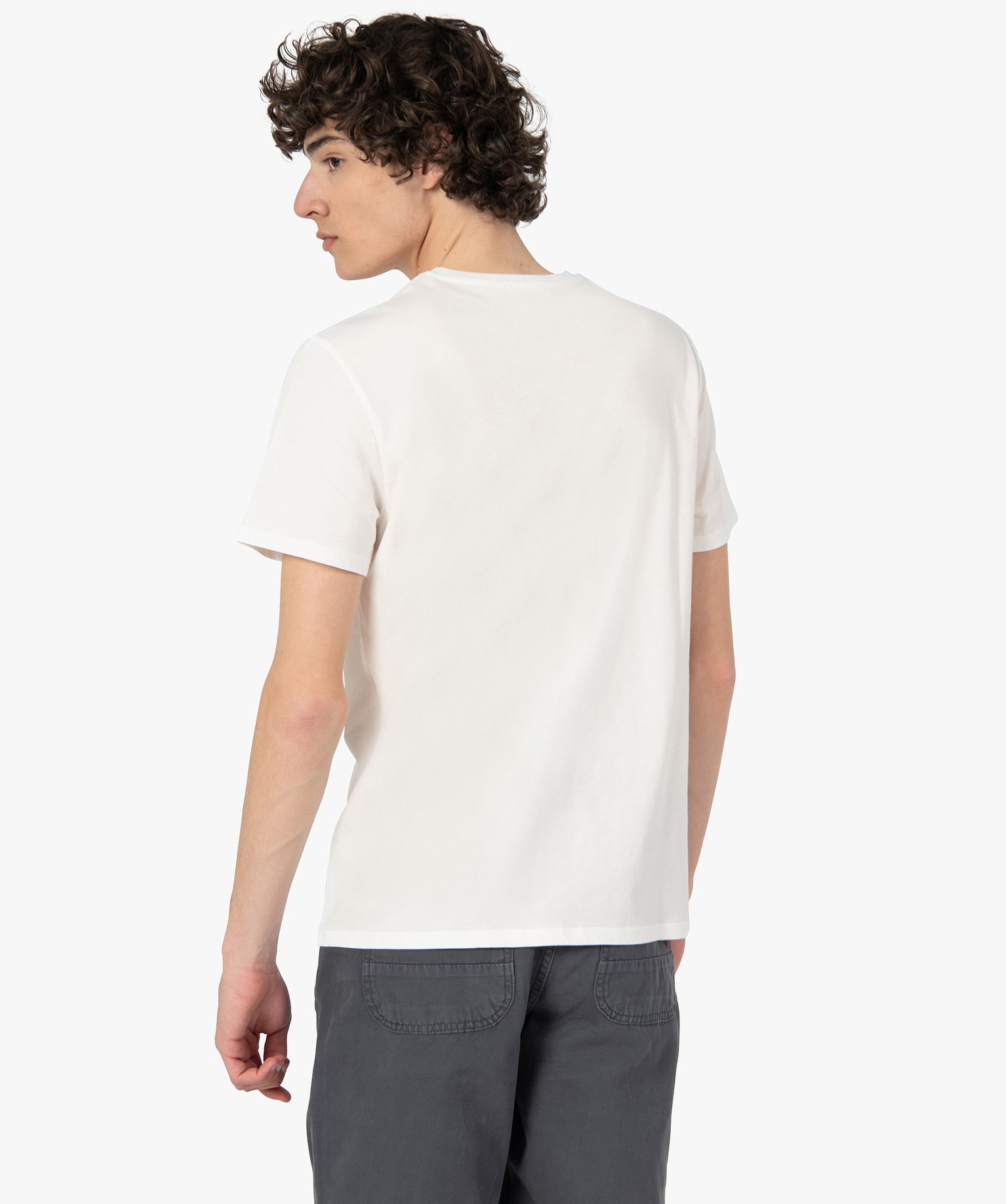 Tee-shirt homme à manches courtes motif plage blanc | GEMO