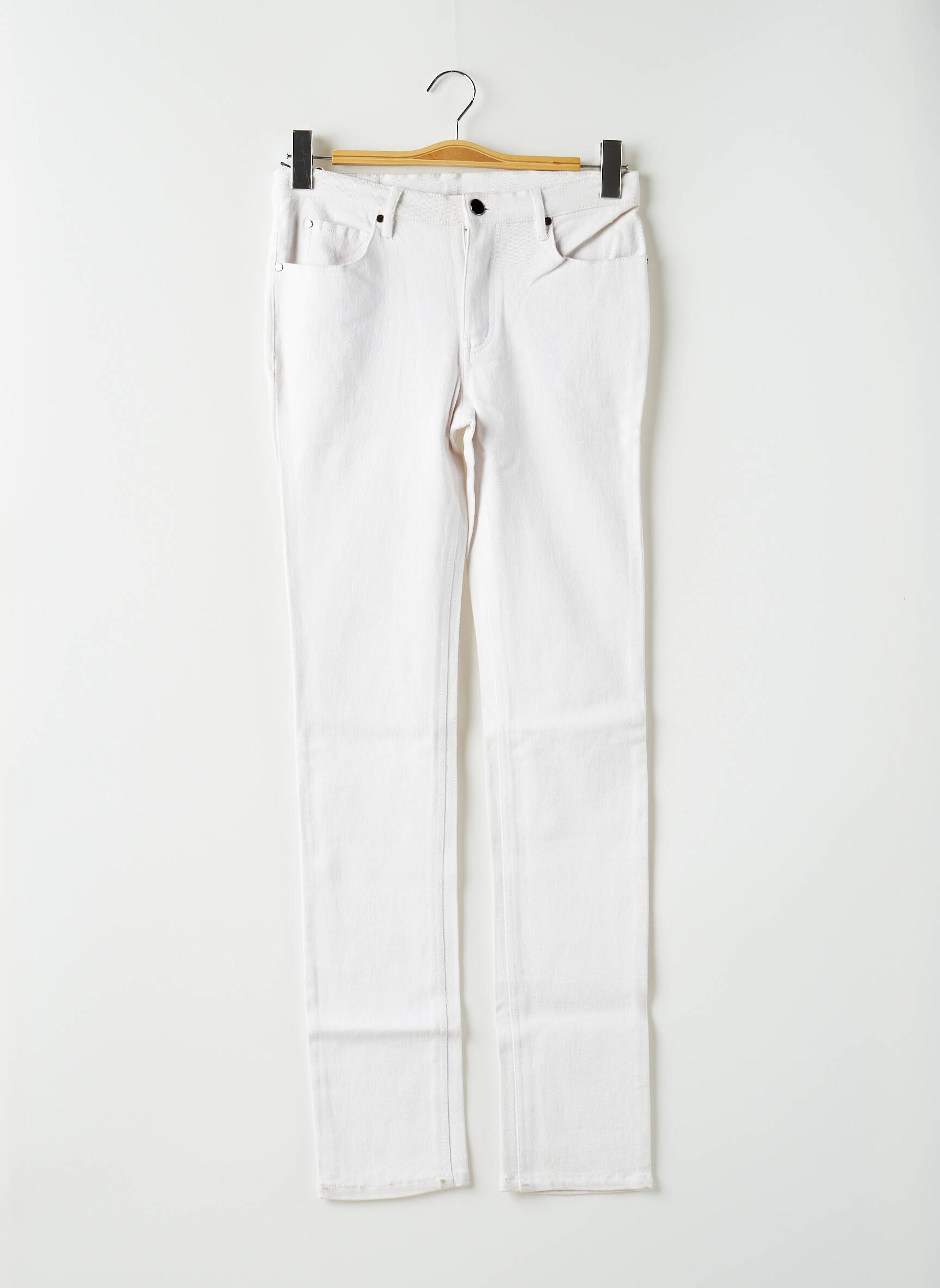 Pm Jeans Coupe Slim Femme couleur blanc