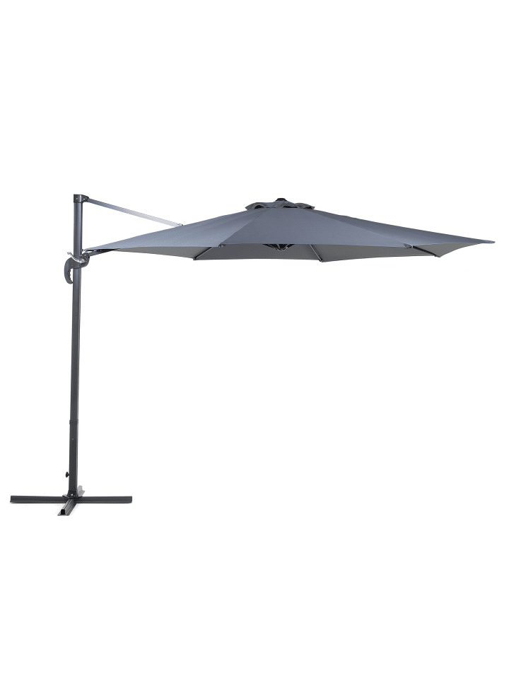 Beliani Ampelschirm SAVONA in Grau/Schwarz - (W) 300 x (H) 241 x (L) 300 cm günstig kaufen onesize