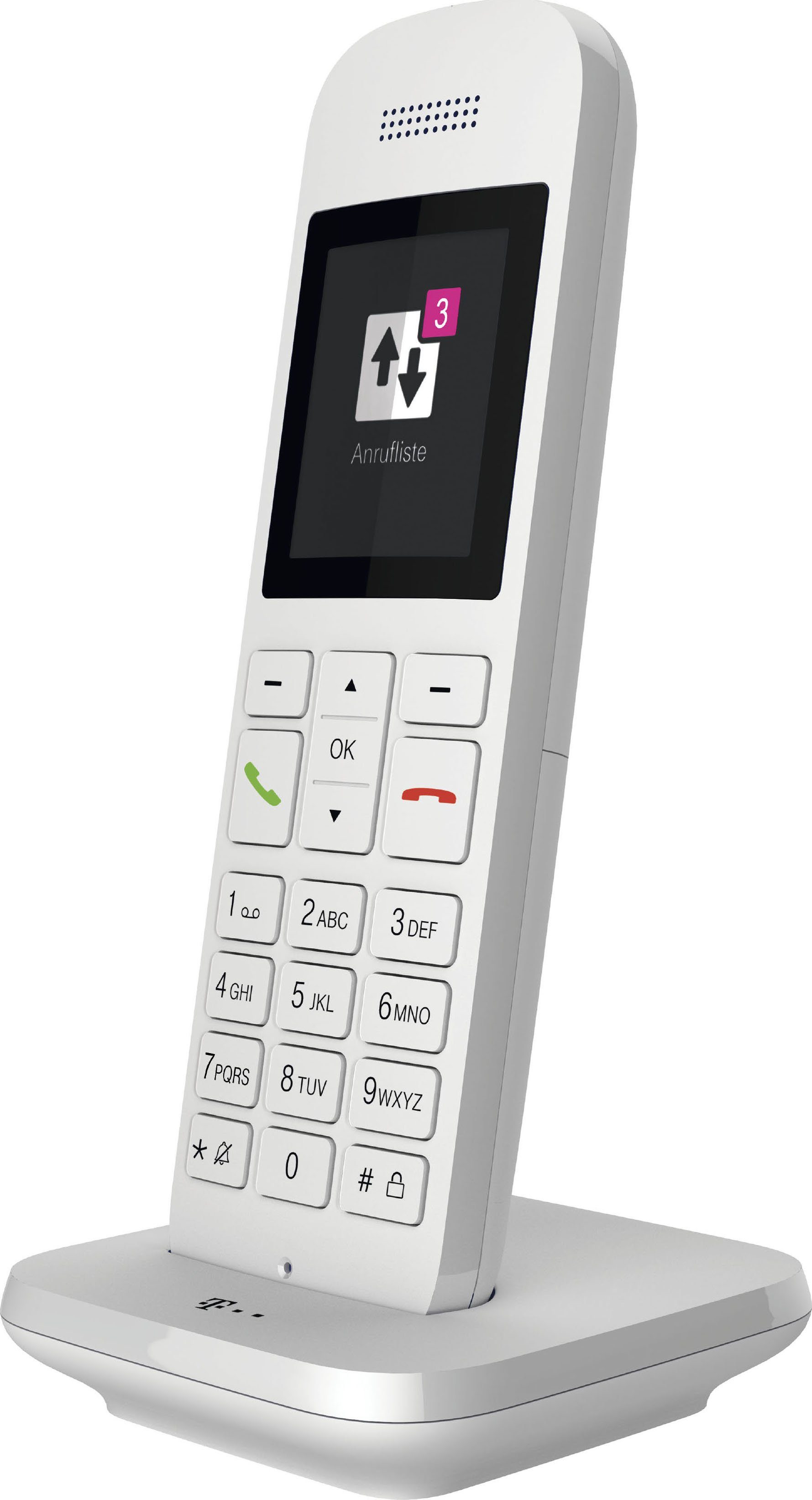 Telekom Speedphone 12 DECT-Telefon (Mobilteile: 1, LAN (Ethernet), mit HD Voice, Multifunktionstaste 5 cm Farbdisplay)