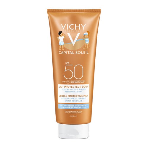 Vichy Capital Soleil nedves bőrápoló gél gyerekeknek SPF 50+ napvédő krém 200 ml