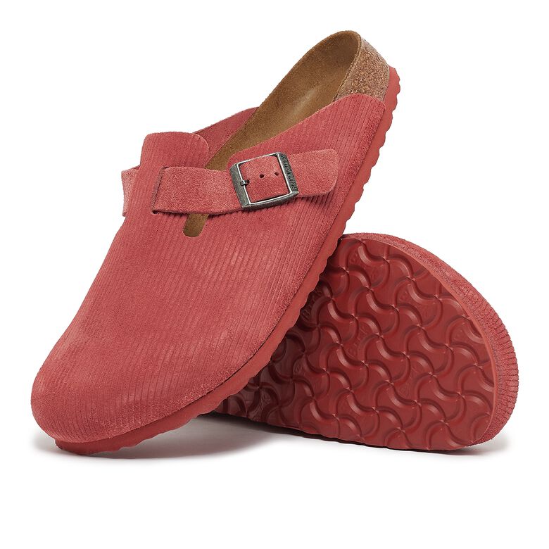 Birkenstock Boston VL Corduroy sienna red