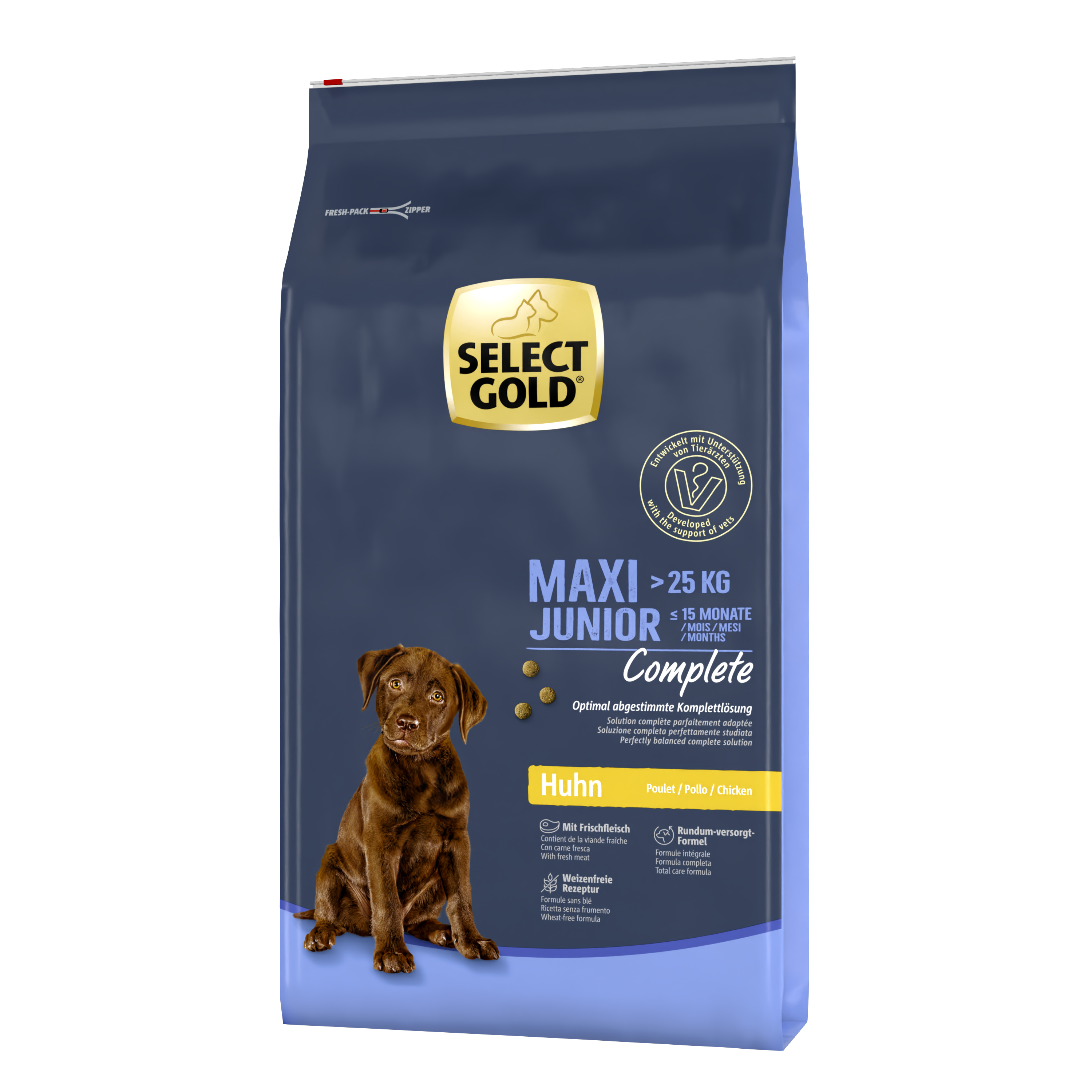 SELECT GOLD Hundetrockenfutter SELECT GOLD Complete Maxi Junior Huhn 12 kg