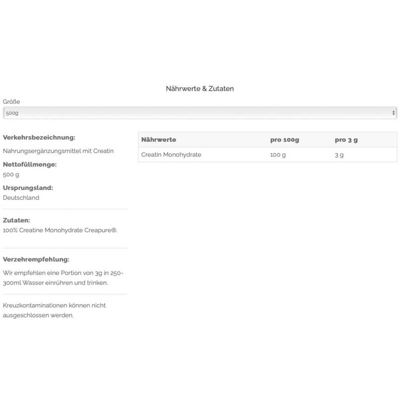 TNT Creatine Monohydrate Nahrung