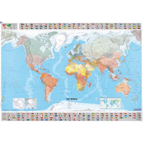 Michelin. The World - Plano Poster 1 : 28 500 000 - Weltkarte