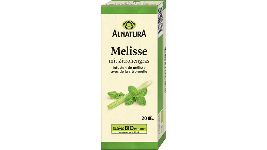 Alnatura Bio Melissentee mit Zitronengras 30 g