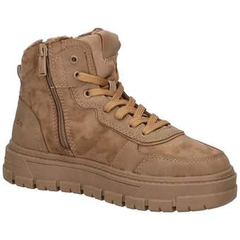 Tom Tailor Sneaker Bootie in beige
