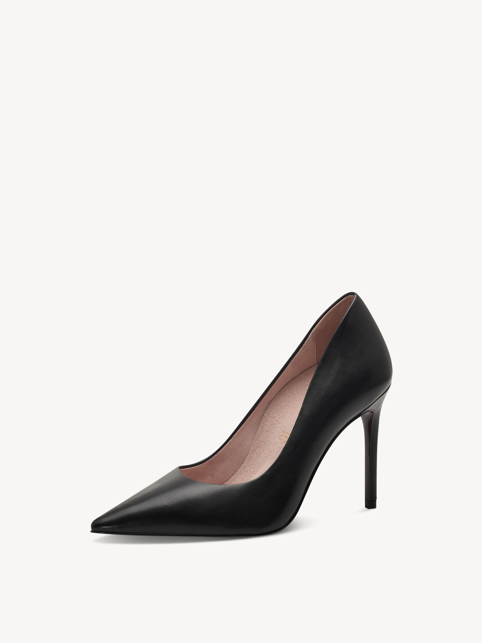 Escarpin en cuir - noir
