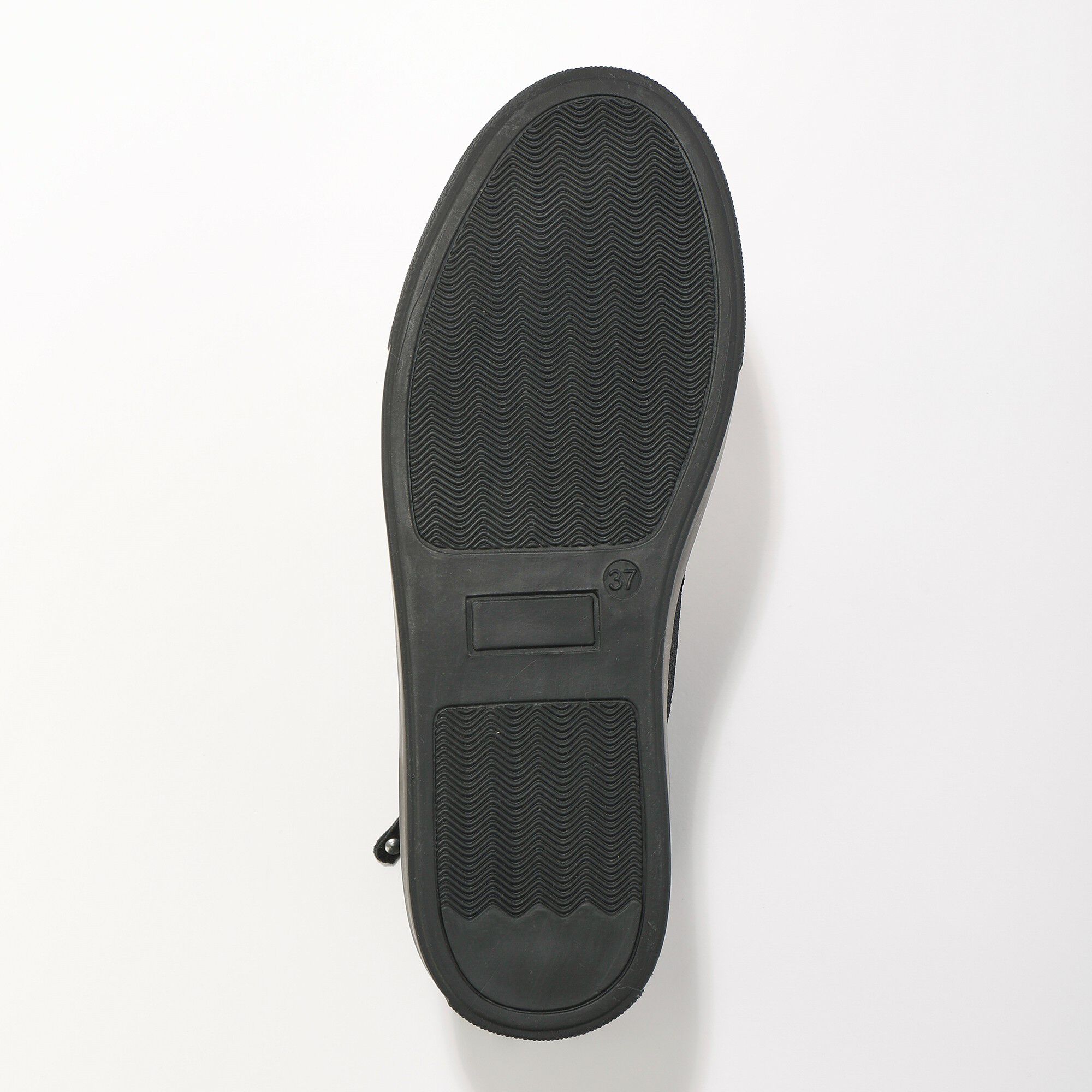 Baskets montantes zippées en cuir et croûte de cuir
