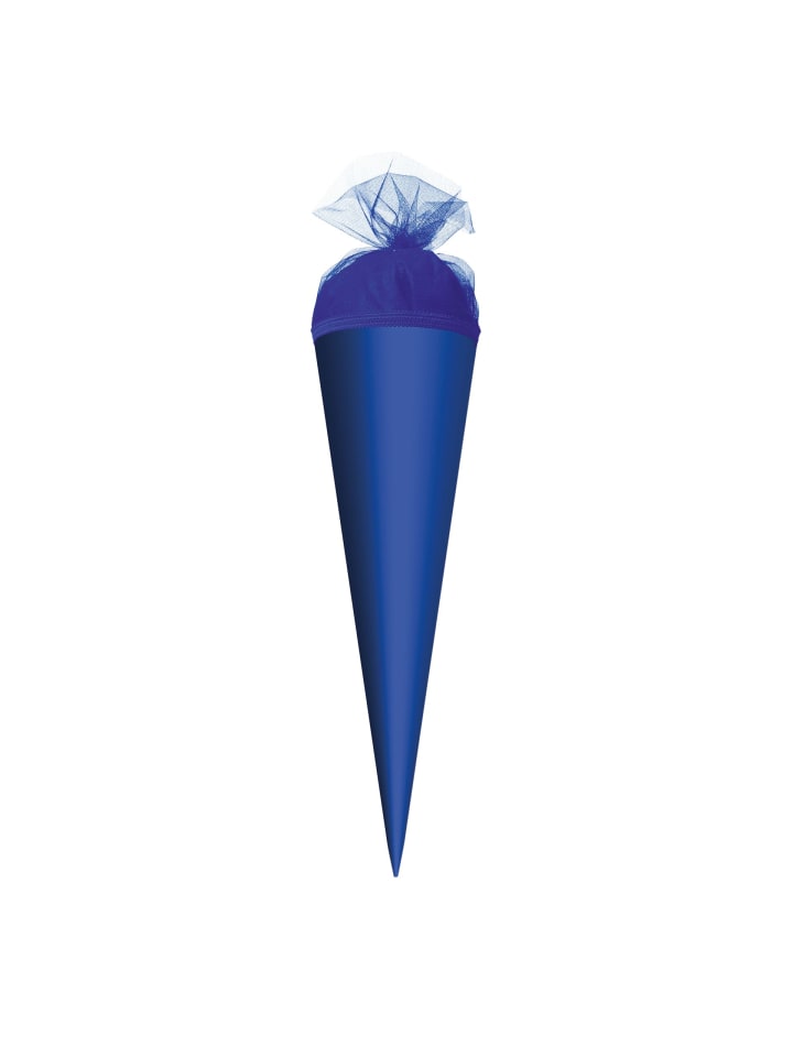 ROTH Bastel-Schultüte klein ultramarinblau 50 cm,Tüllverschluss in Blau günstig kaufen onesize