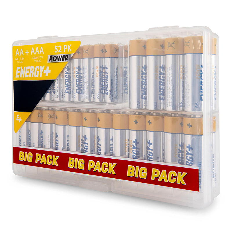 Energy Batteri AA/AAA 52-pk, Power Energy