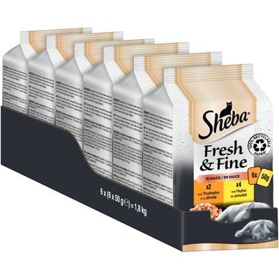 Megapack Sheba Fresh & Fine Frischebeutel 12 x 50 g