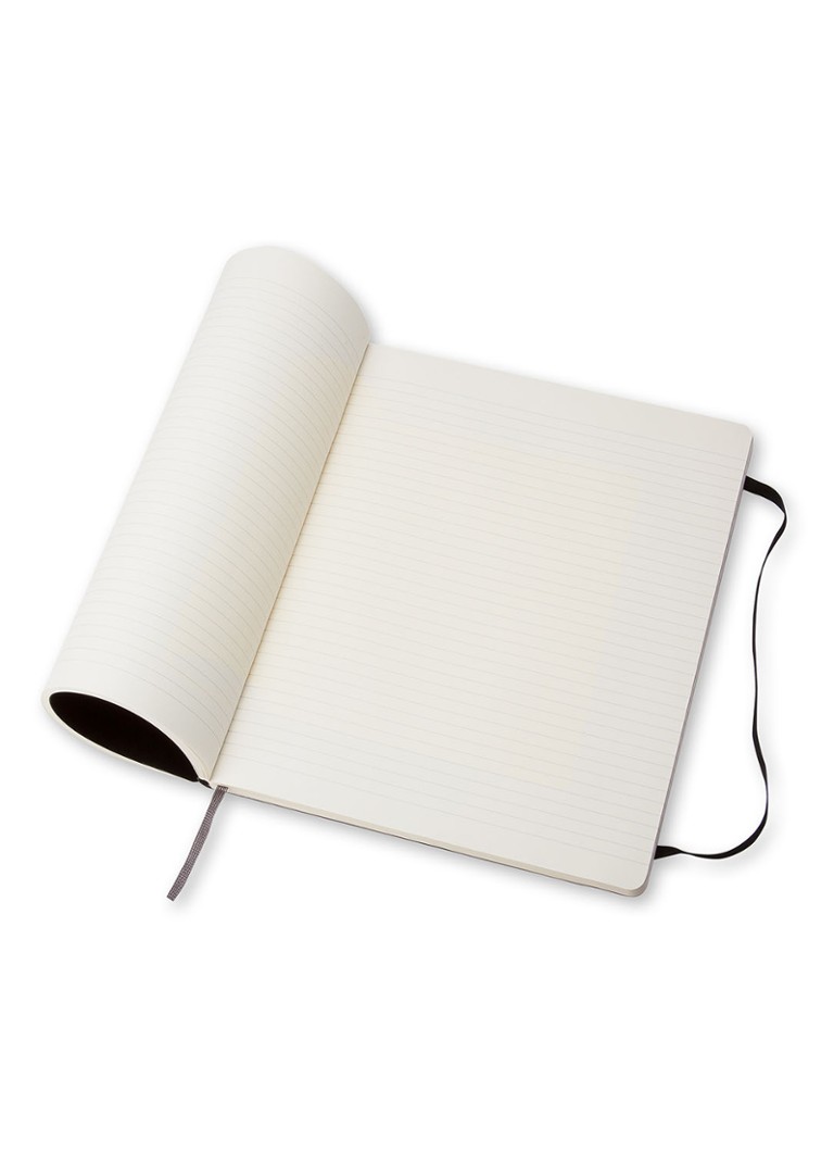 Caderno clássico Moleskine com linhas, 25 x 19 cm